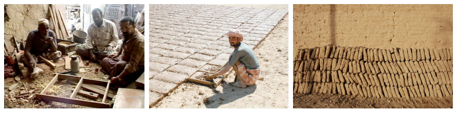 Telaio per fare due mattoni di fango