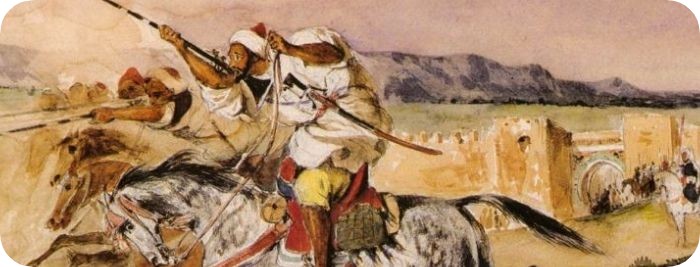 Quadro del Pittore Eugène Delacroix / Arab Fantasia