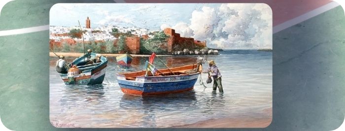 Quadro del Pittore marocchino Karmane Abdelfattah